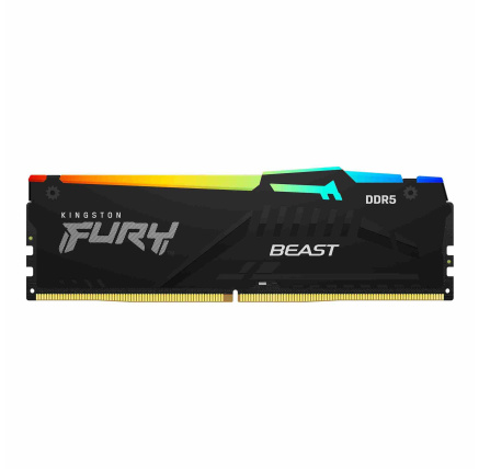 KINGSTON DIMM DDR5 64GB 5600MT/s CL40 FURY Beast Černá RGB