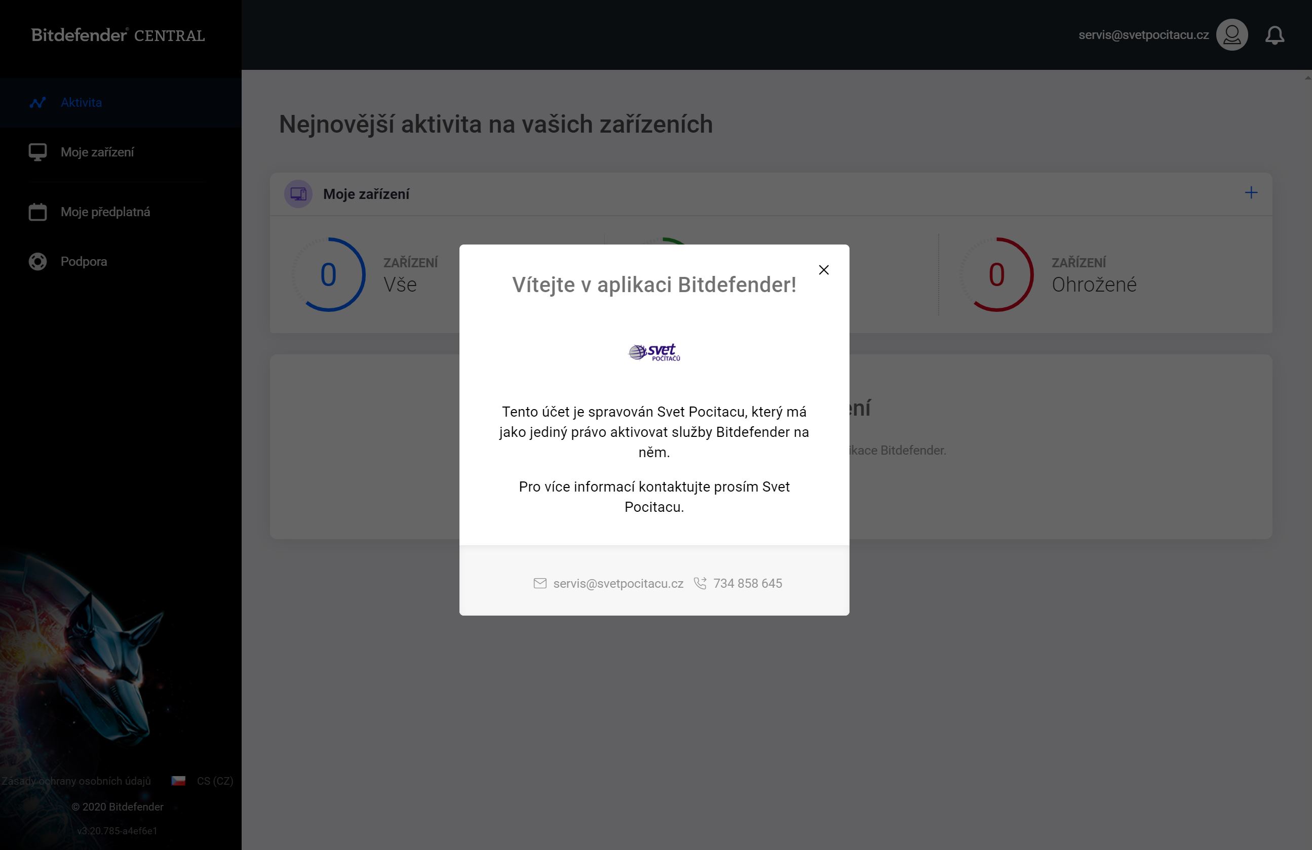 Nastavení Bitdefendru