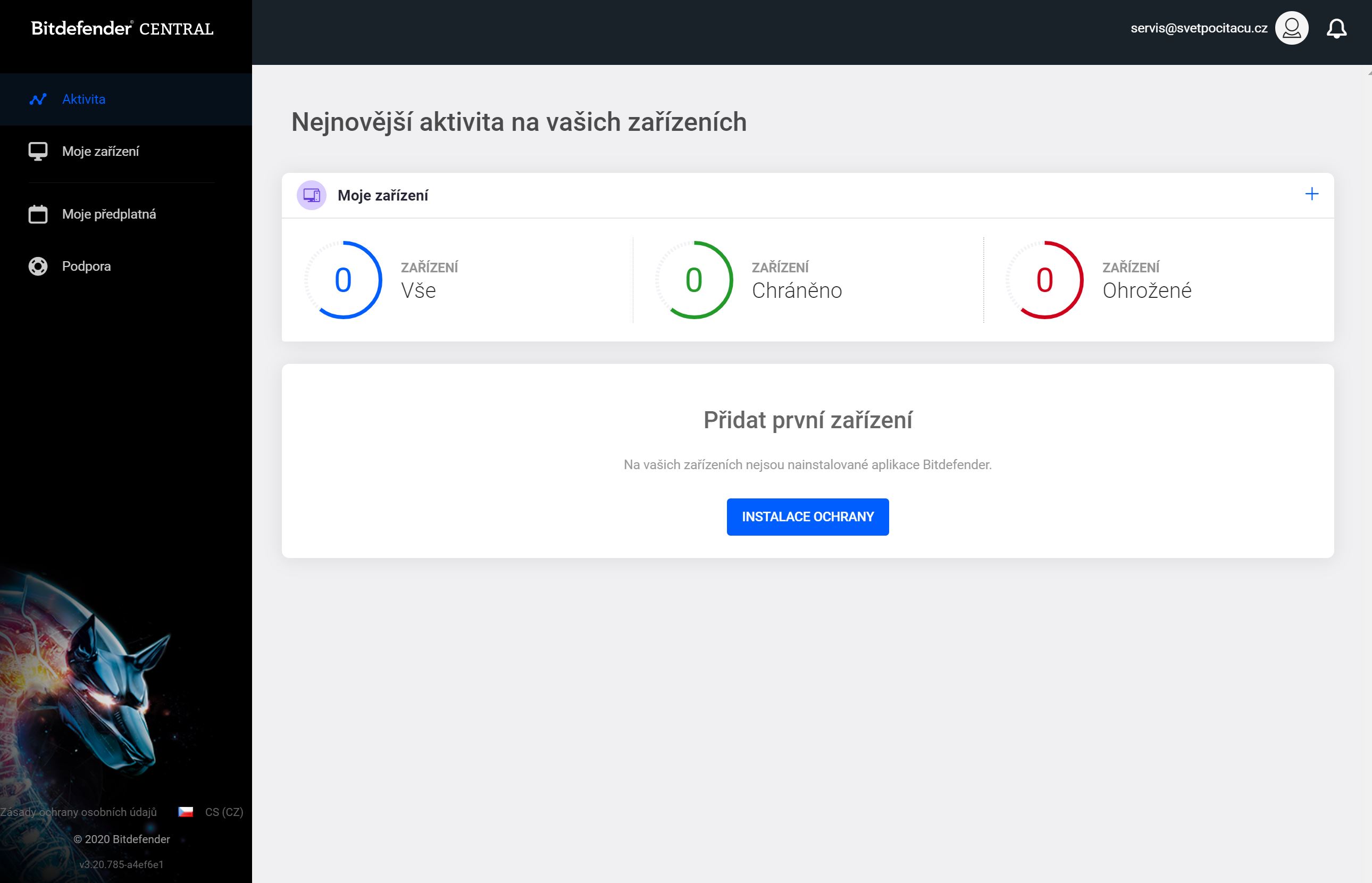 Nastavení Bitdefendru
